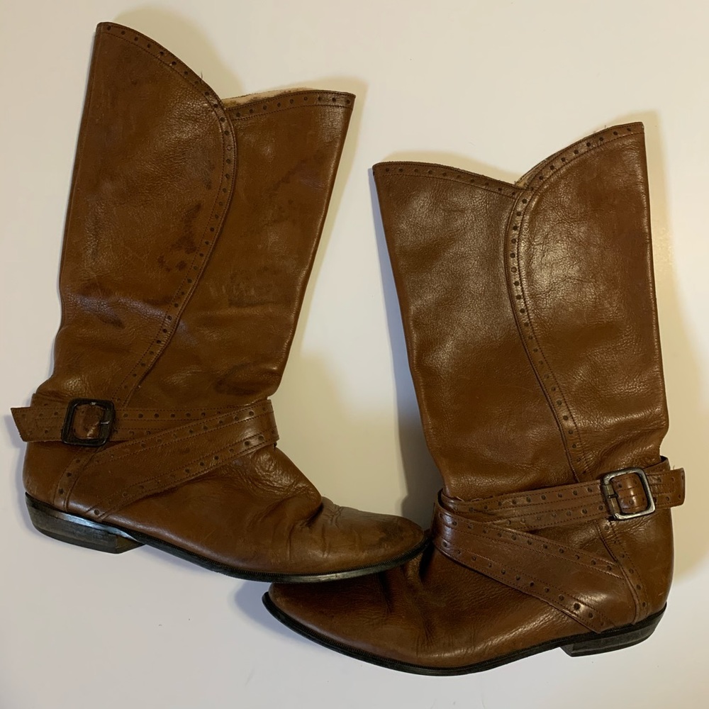 Kenneth Cole boot leather